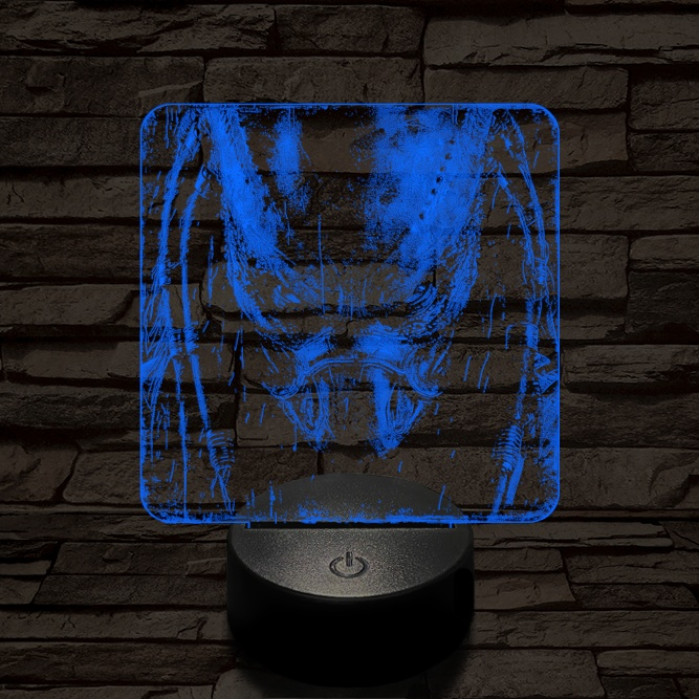 A predátor bosszúja 7 színű valósághű 3D led lámpa