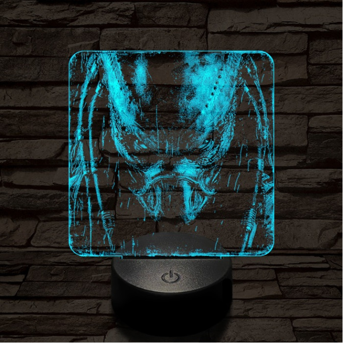 A predátor bosszúja 7 színű valósághű 3D led lámpa