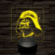 Vader sisakja 7 színű valósághű 3D led lámpa