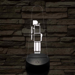 Yoda Mester fénykardja 7 színű 3D led lámpa