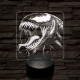 Venom vicsorog 7 színű valósághű 3D led lámpa
