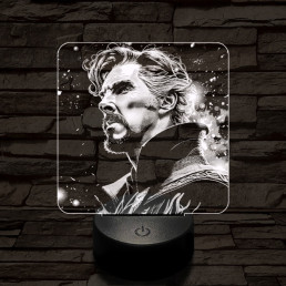 A mágus doktor 7 színű valósághű 3D led lámpa