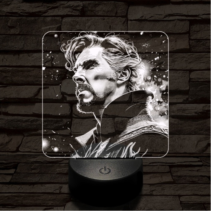 A mágus doktor 7 színű valósághű 3D led lámpa