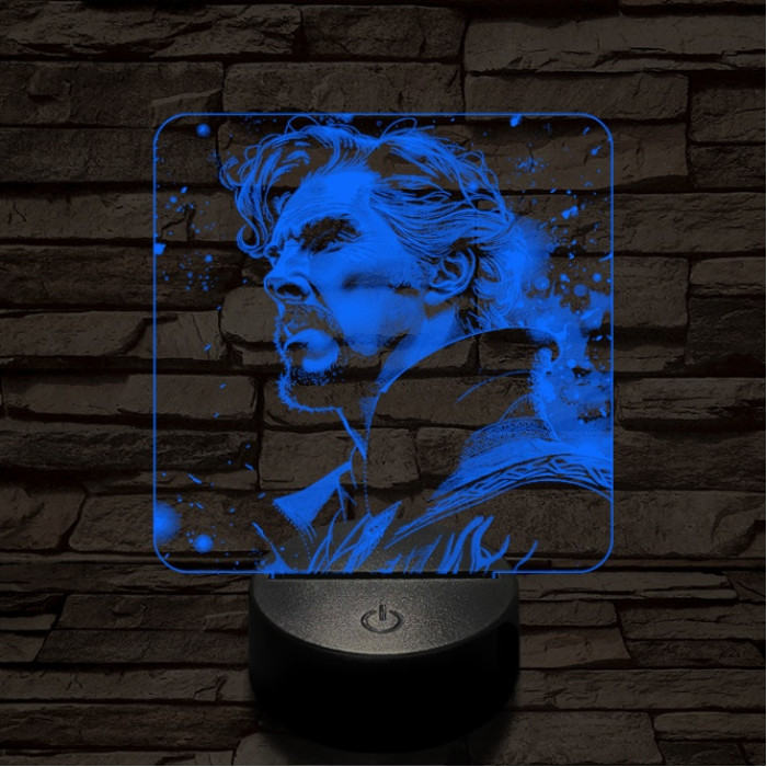 A mágus doktor 7 színű valósághű 3D led lámpa