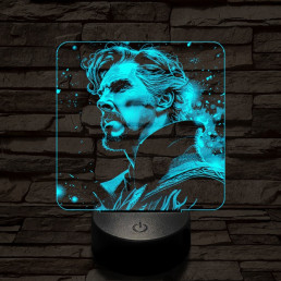 A mágus doktor 7 színű valósághű 3D led lámpa