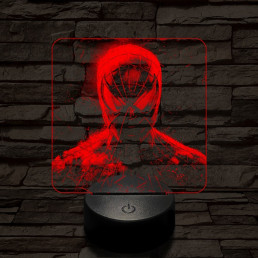 Pókember mereng 7 színű valósághű 3D led lámpa