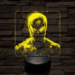 Pókember mereng 7 színű valósághű 3D led lámpa