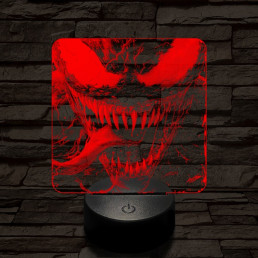 Venom éhes 7 színű valósághű 3D led lámpa