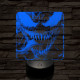 Venom éhes 7 színű valósághű 3D led lámpa