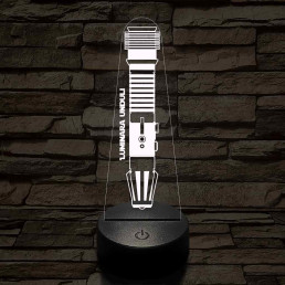 Luminara Unduli fénykardja 7 színű 3D led lámpa