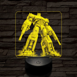 Optimus harcra kész 7 színű valósághű 3D led lámpa