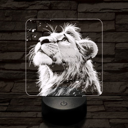 Szimba magányos 7 színű valósághű 3D led lámpa