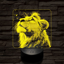 Szimba magányos 7 színű valósághű 3D led lámpa
