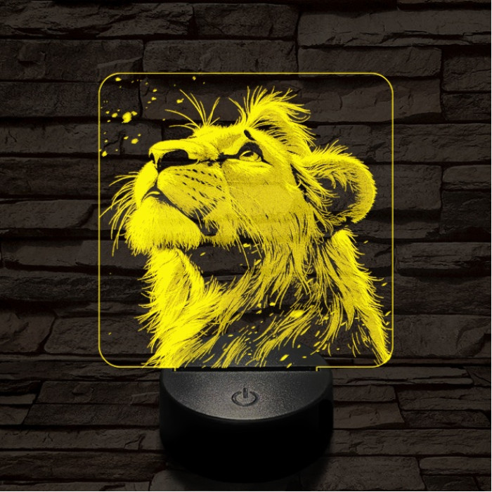 Szimba magányos 7 színű valósághű 3D led lámpa