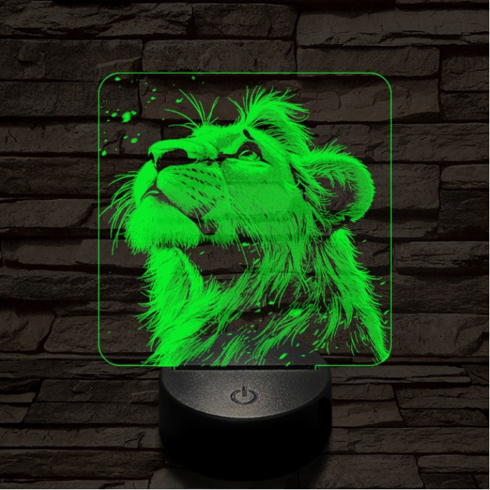 Szimba magányos 7 színű valósághű 3D led lámpa