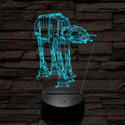 Birodalmi lépegető 7 színű  3D led lámpa