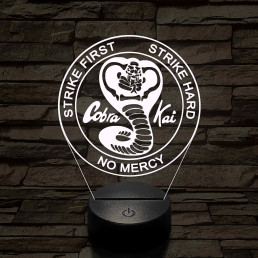 Cobra Kai 7 színű 3D led lámpa