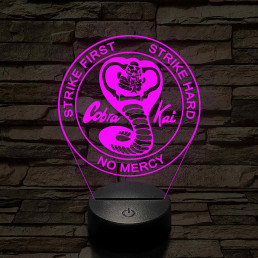 Cobra Kai 7 színű 3D led lámpa