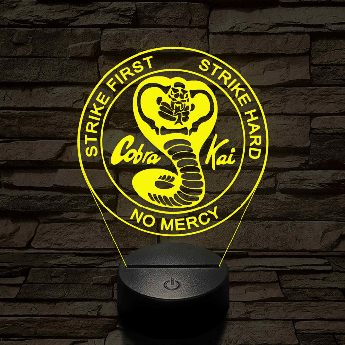 Cobra Kai 7 színű 3D led lámpa