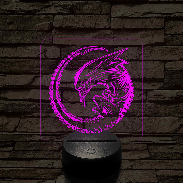 Alien Baby 7 színű 3D led lámpa