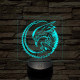 Alien Baby 7 színű 3D led lámpa