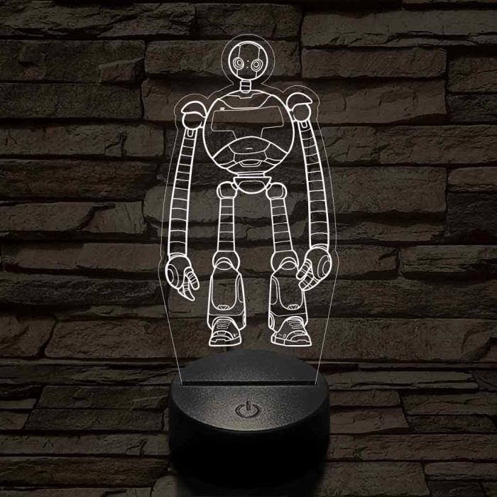 Vad Robot Rozzum 7134 „Roz” 7 színű  3D led lámpa