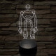 Vad Robot Rozzum 7134 „Roz” 7 színű  3D led lámpa