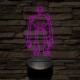 Vad Robot Rozzum 7134 „Roz” 7 színű  3D led lámpa