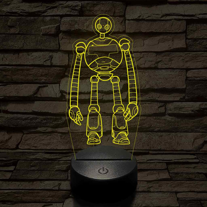 Vad Robot Rozzum 7134 „Roz” 7 színű  3D led lámpa