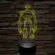 Vad Robot Rozzum 7134 „Roz” 7 színű  3D led lámpa