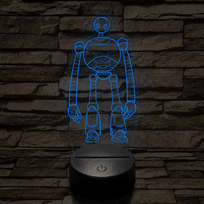 Vad Robot Rozzum 7134 „Roz” 7 színű  3D led lámpa