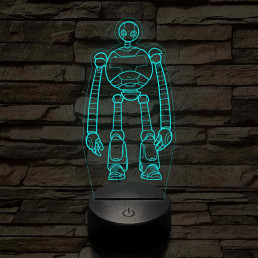 Vad Robot Rozzum 7134 „Roz” 7 színű  3D led lámpa