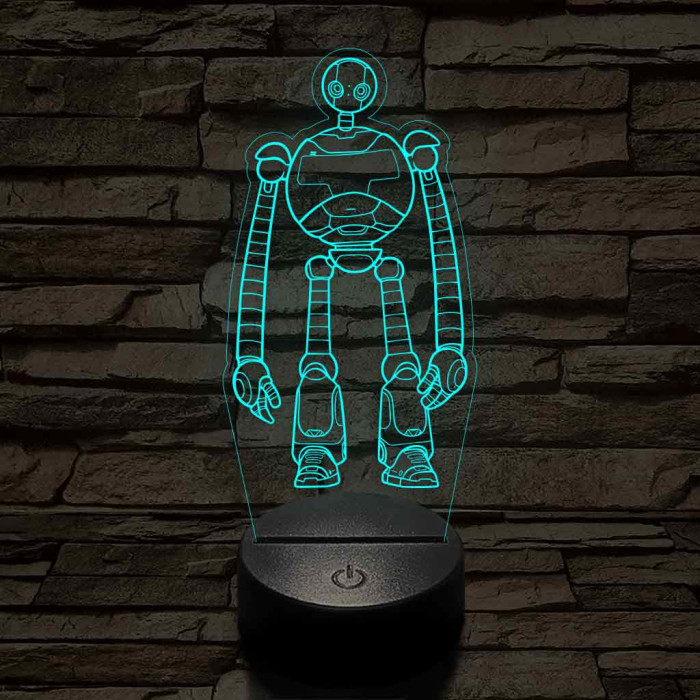 Vad Robot Rozzum 7134 „Roz” 7 színű  3D led lámpa