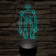 Vad Robot Rozzum 7134 „Roz” 7 színű  3D led lámpa