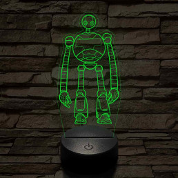 Vad Robot Rozzum 7134 „Roz” 7 színű  3D led lámpa