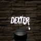 Dexter 3D 7 színű  3D led lámpa