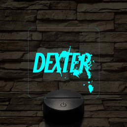 Dexter 3D 7 színű  3D led lámpa
