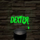 Dexter 3D 7 színű  3D led lámpa