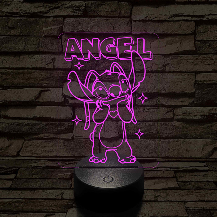 Holdfény – 7 színű, színváltós 3D LED lámpa