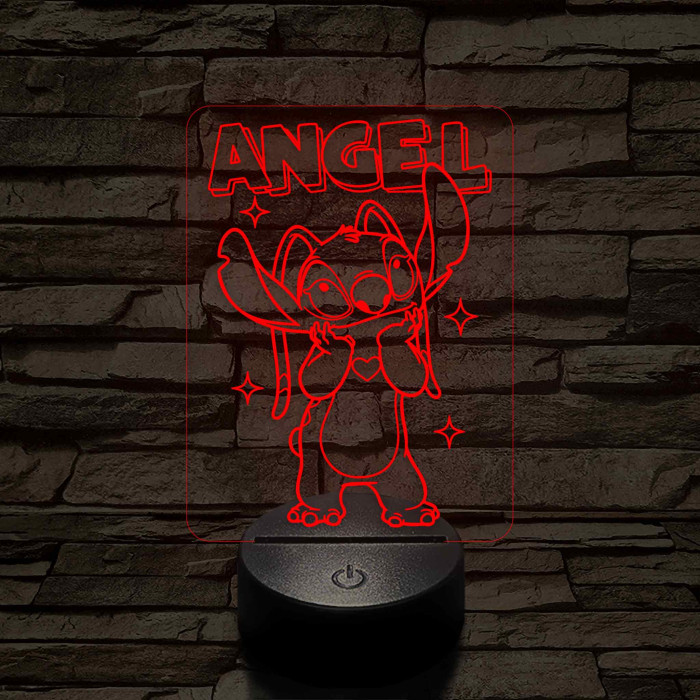 Holdfény – 7 színű, színváltós 3D LED lámpa