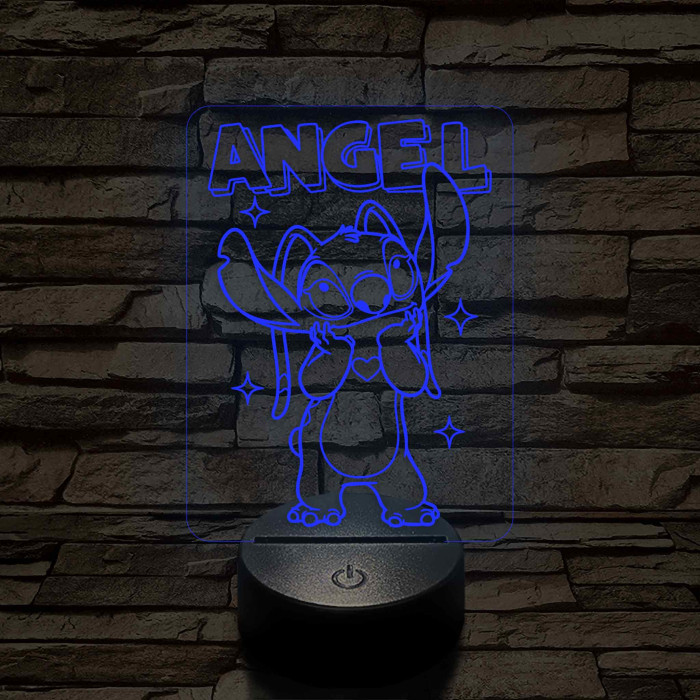 Holdfény – 7 színű, színváltós 3D LED lámpa