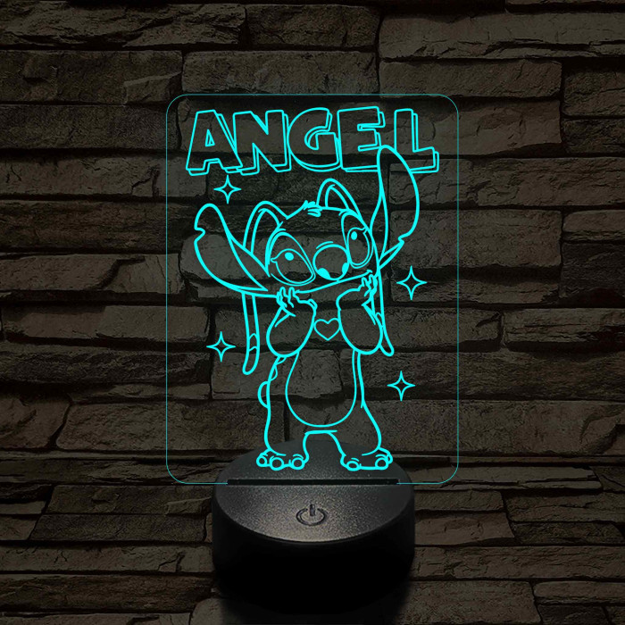 Holdfény – 7 színű, színváltós 3D LED lámpa