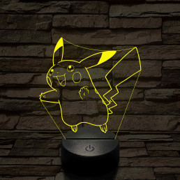 Villámcsapás – 7 színű, színváltós 3D LED lámpa