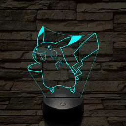 Villámcsapás – 7 színű, színváltós 3D LED lámpa