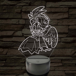 Égi Lény - Ábel 7 színű, színváltós 3D LED lámpa