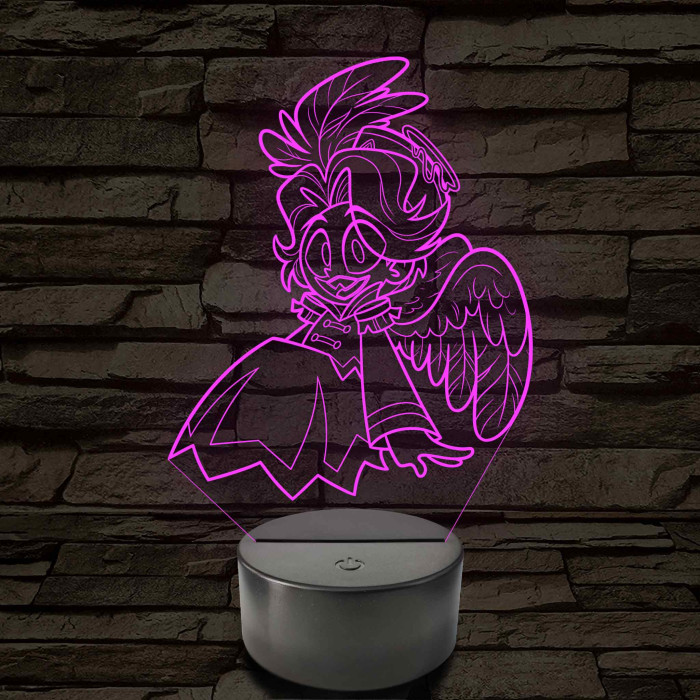 Égi Lény - Ábel 7 színű, színváltós 3D LED lámpa