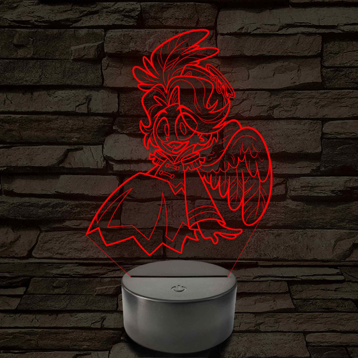 Égi Lény - Ábel 7 színű, színváltós 3D LED lámpa