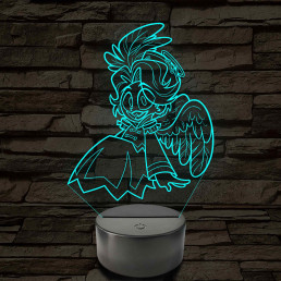 Égi Lény - Ábel 7 színű, színváltós 3D LED lámpa