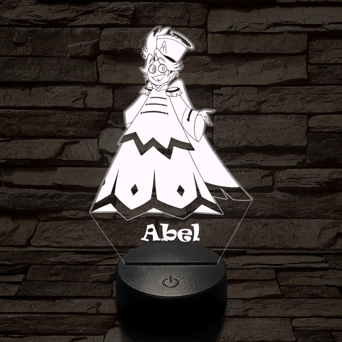 Hazbin Hotel Abel - 7 színű, színváltós 3D LED lámpa