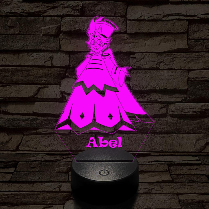 Hazbin Hotel Abel - 7 színű, színváltós 3D LED lámpa